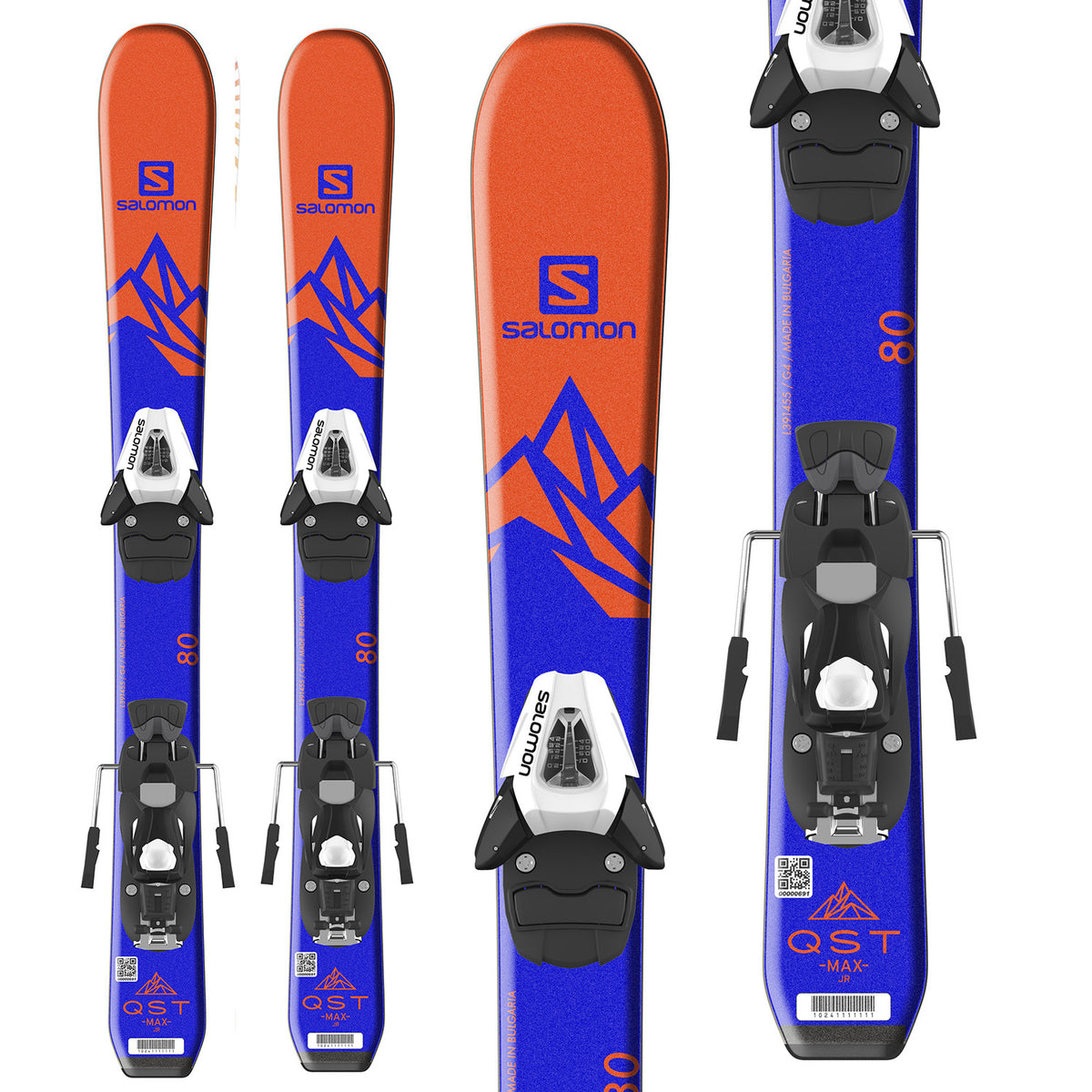 Salomon QST Max Jr XS Skis + C5 SR Bindings - Little Kids' 2019