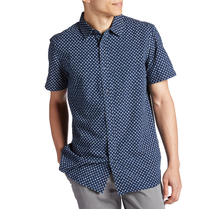 The North Face Bay Trail Short-Sleeve Shirt Urban Navy Print