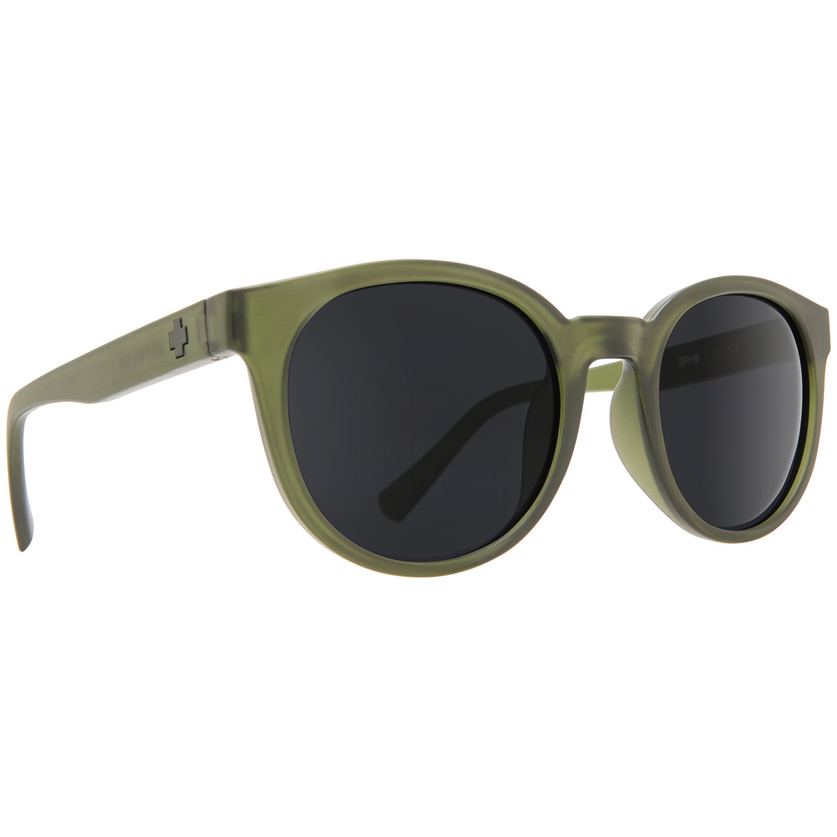 Spy Hi-Fi Sunglasses Matte Translucent Olive/Gray