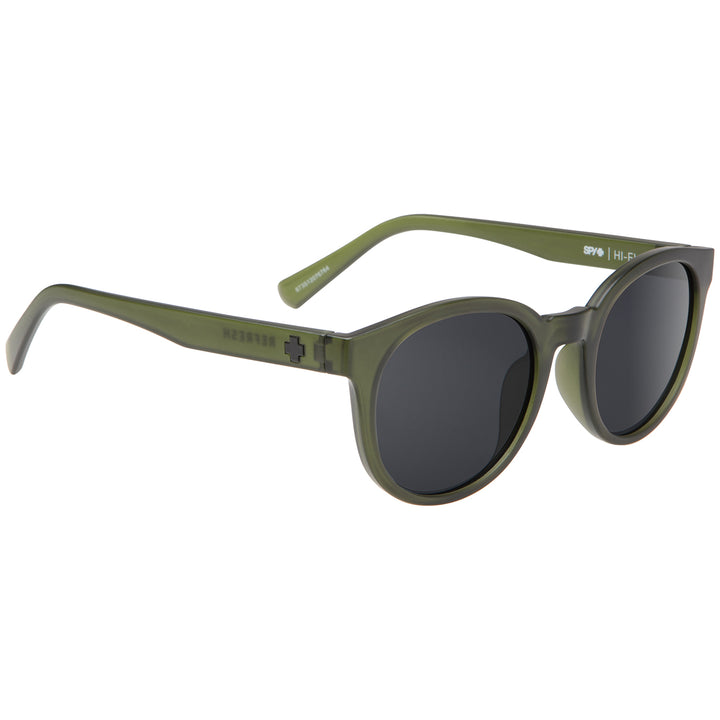 Spy Hi-Fi Sunglasses Matte Translucent Olive/Gray