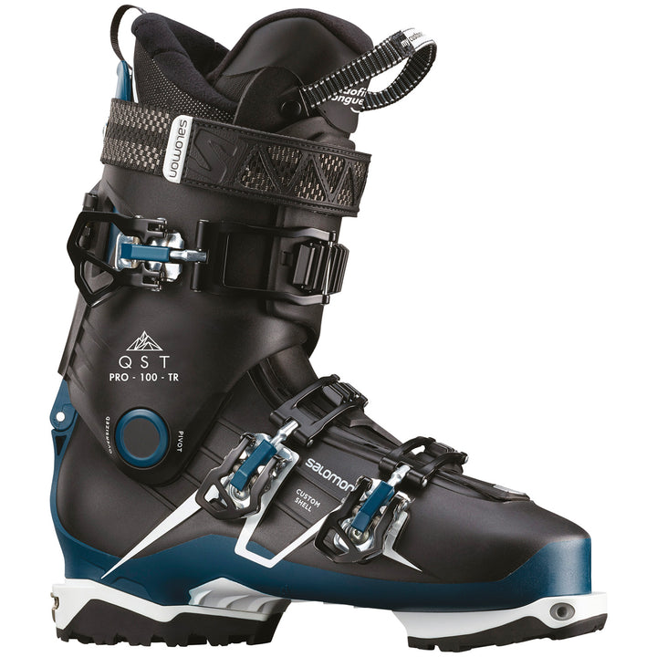 Salomon QST Pro 100 TR Alpine Touring Ski Boots 2020 Black/Petrol Blue/White