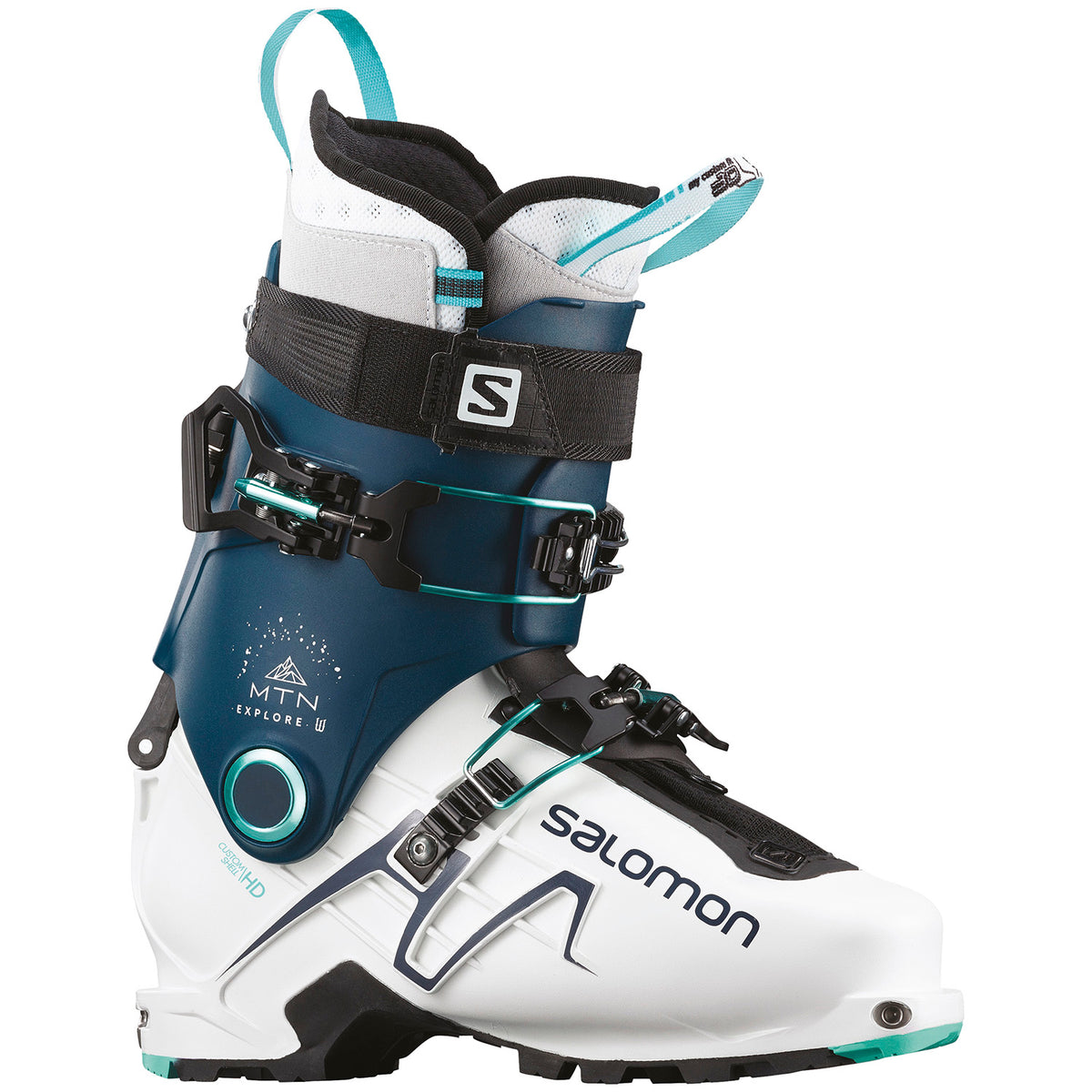 Salomon MTN Explore W Alpine Touring Ski Boots - Women's 2019 White/Petrol Blue/Aruba Blue