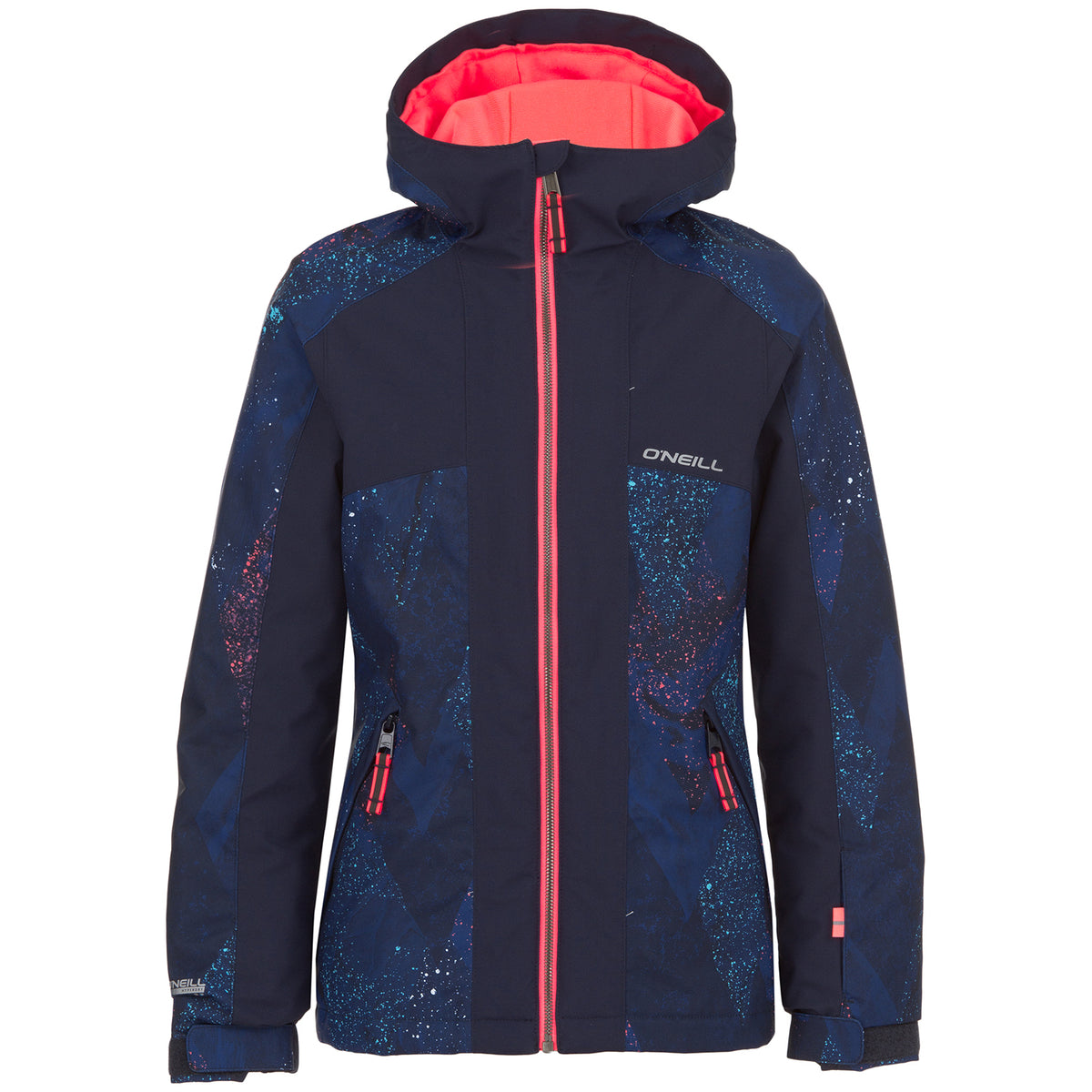 O'Neill Allure Jacket - Girls' Blue AOP w/ Pink