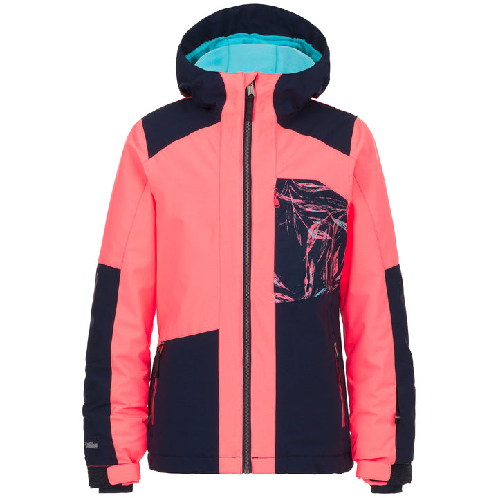 O'Neill Cascade Jacket - Girls' Neon Tangerine Pink