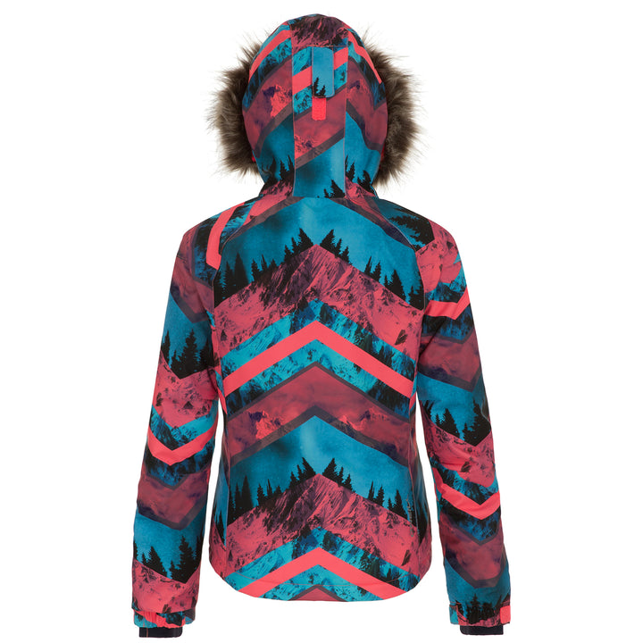 O'Neill Curve Jacket - Girls' Pink AOP w/ Blue