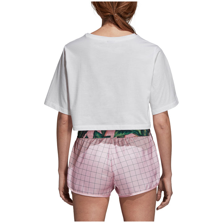 Adidas Crop T-Shirt - Women's White