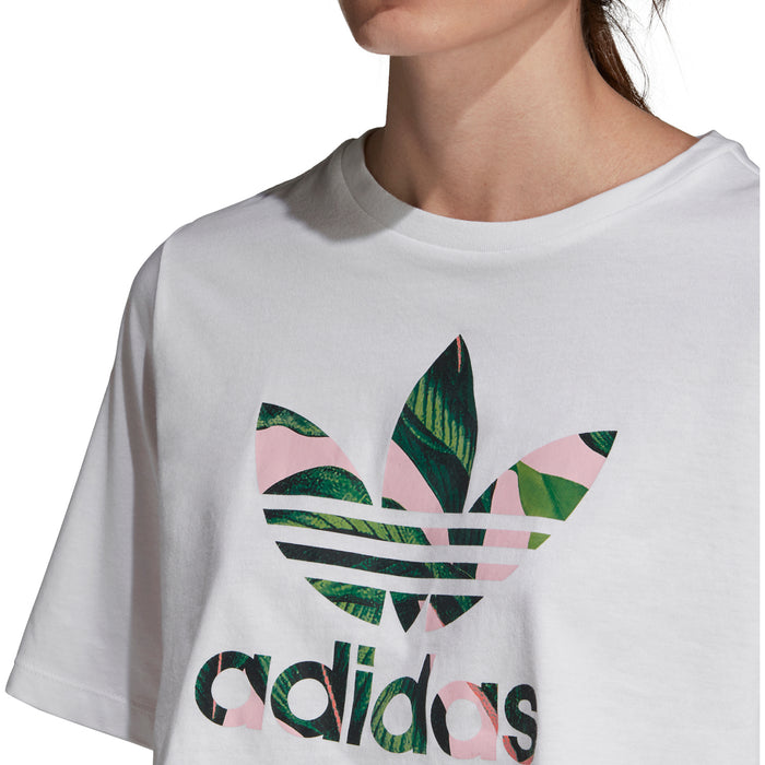 Adidas Crop T-Shirt - Women's White