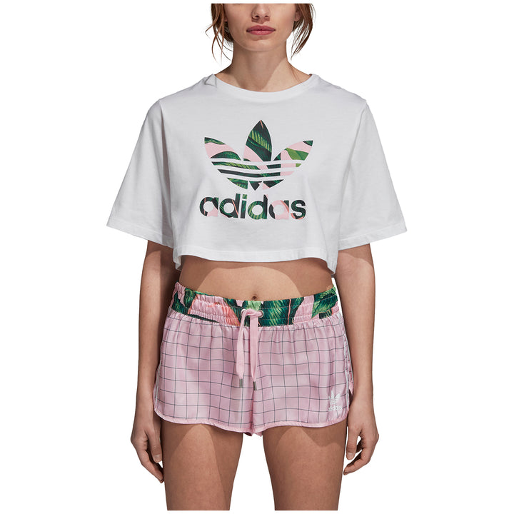 Adidas Crop T-Shirt - Women's White