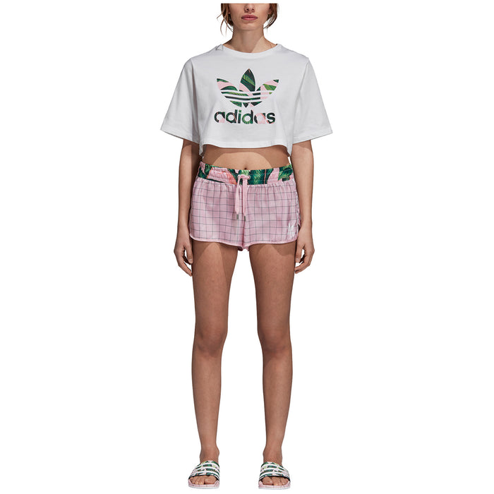 Adidas Crop T-Shirt - Women's White