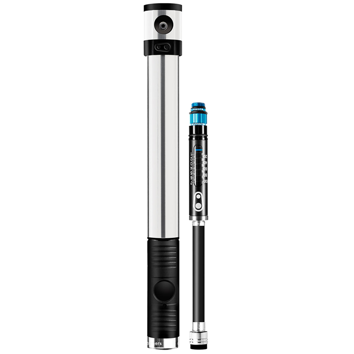 Crank Brothers Klic HV Mini Pump w/ Gauge Silver