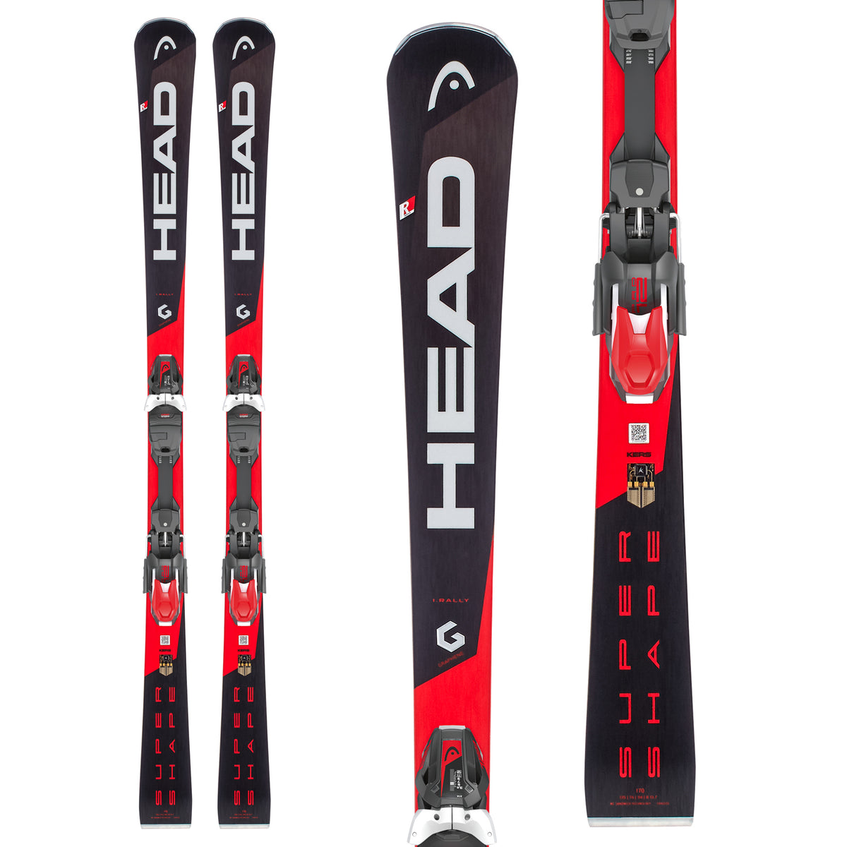 Head Supershape i.Rally Skis + PRD 12 GW Ski Bindings 2019