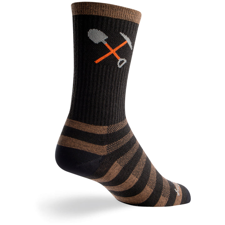 SockGuy Trail Work Wool Crew Bike Socks