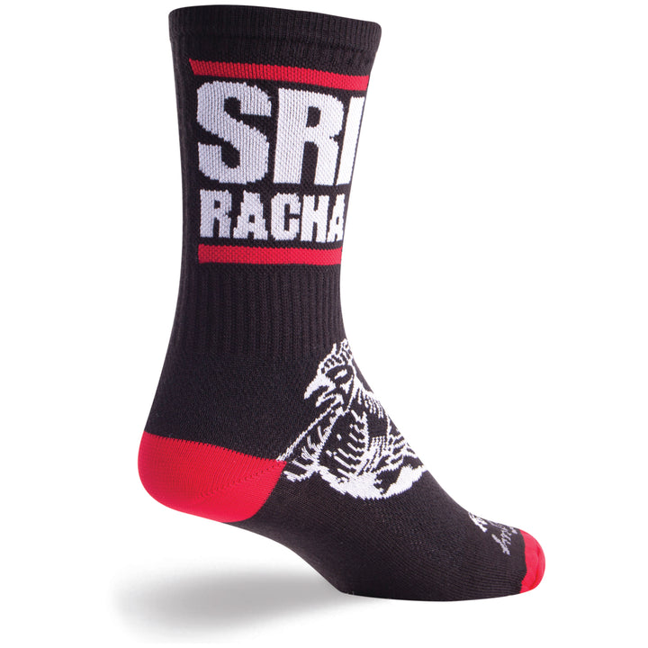 SockGuy Sriracha Crew Bike Sock Black