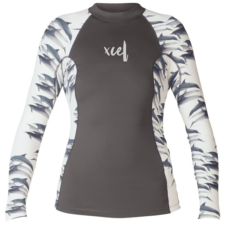 XCEL Ocean Ramsey Long Sleeve Top - Women's Gunmental/Dolphin