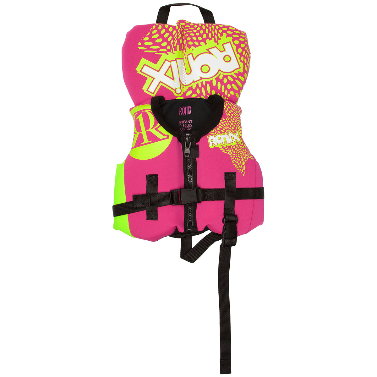 Ronix August Wakeboard Vest - Little Girls' 2018 Pink/Highlighter
