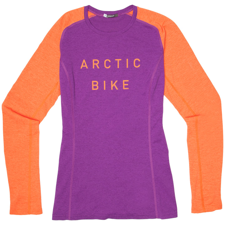 Norrona Fjora Equaliser Lightweight LS Jersey - Women's Royal Lush/Scarlet Ibis