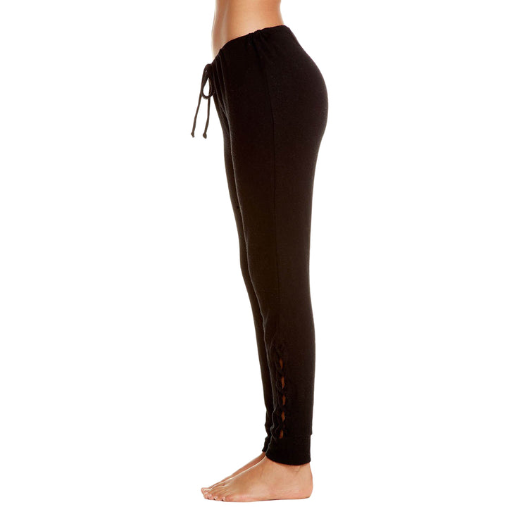 Chaser Love Knit Lace Up Pants - Women's True Black