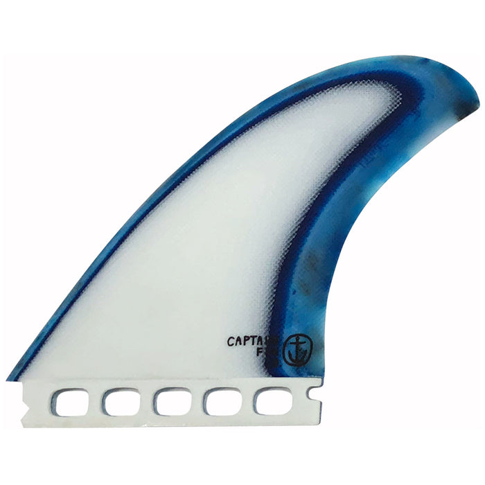 Captain Fin CF Twin Acid Splash Single Tab Twin Fin Set Blue