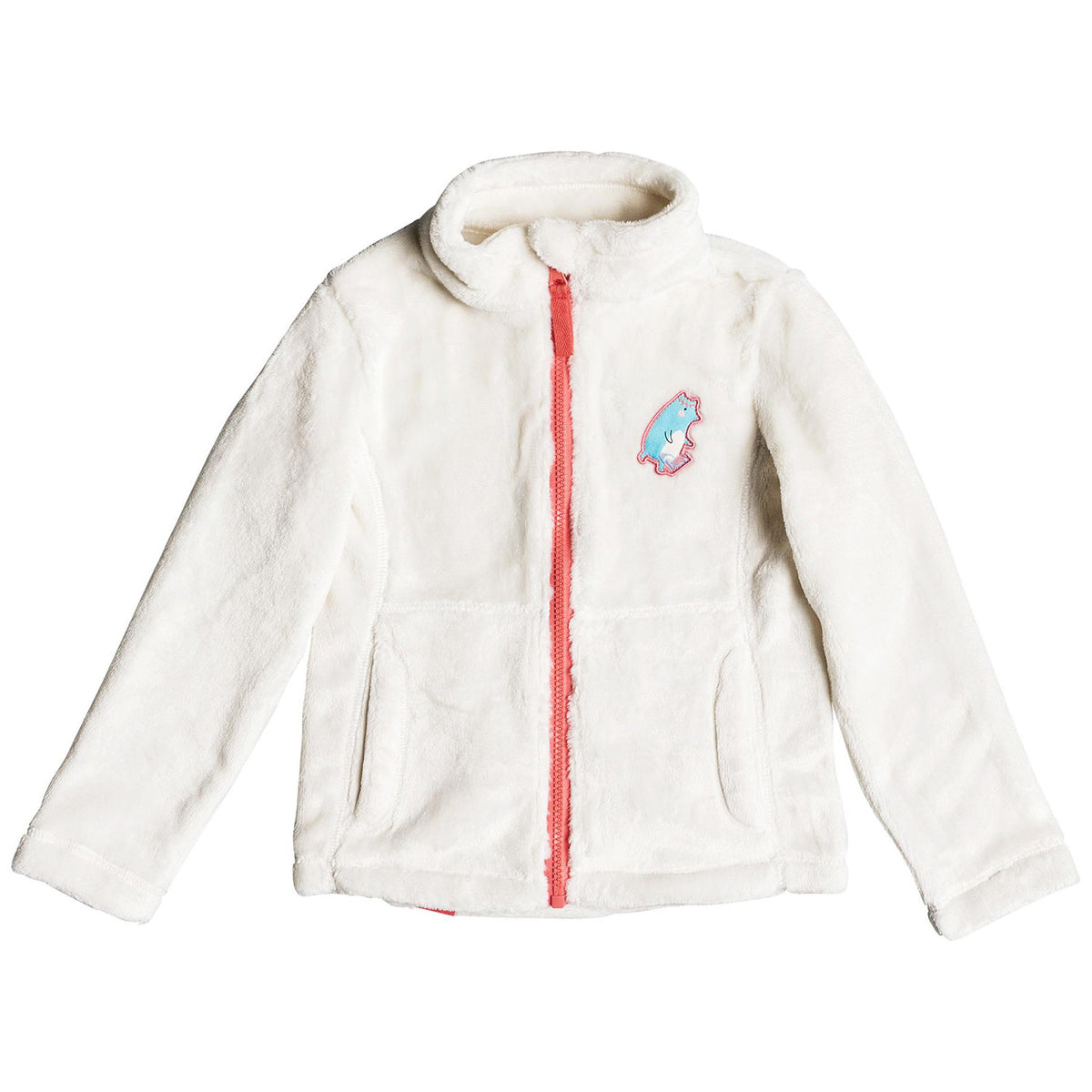 Roxy Igloo Fleece Jacket - Little Girls' Egret