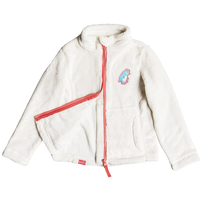 Roxy Igloo Fleece Jacket - Little Girls' Egret