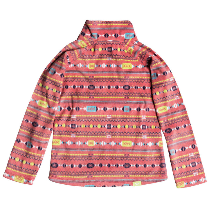 Roxy Cascade Fleece Pullover - Little Girls' Shell Pink Indie Stripes
