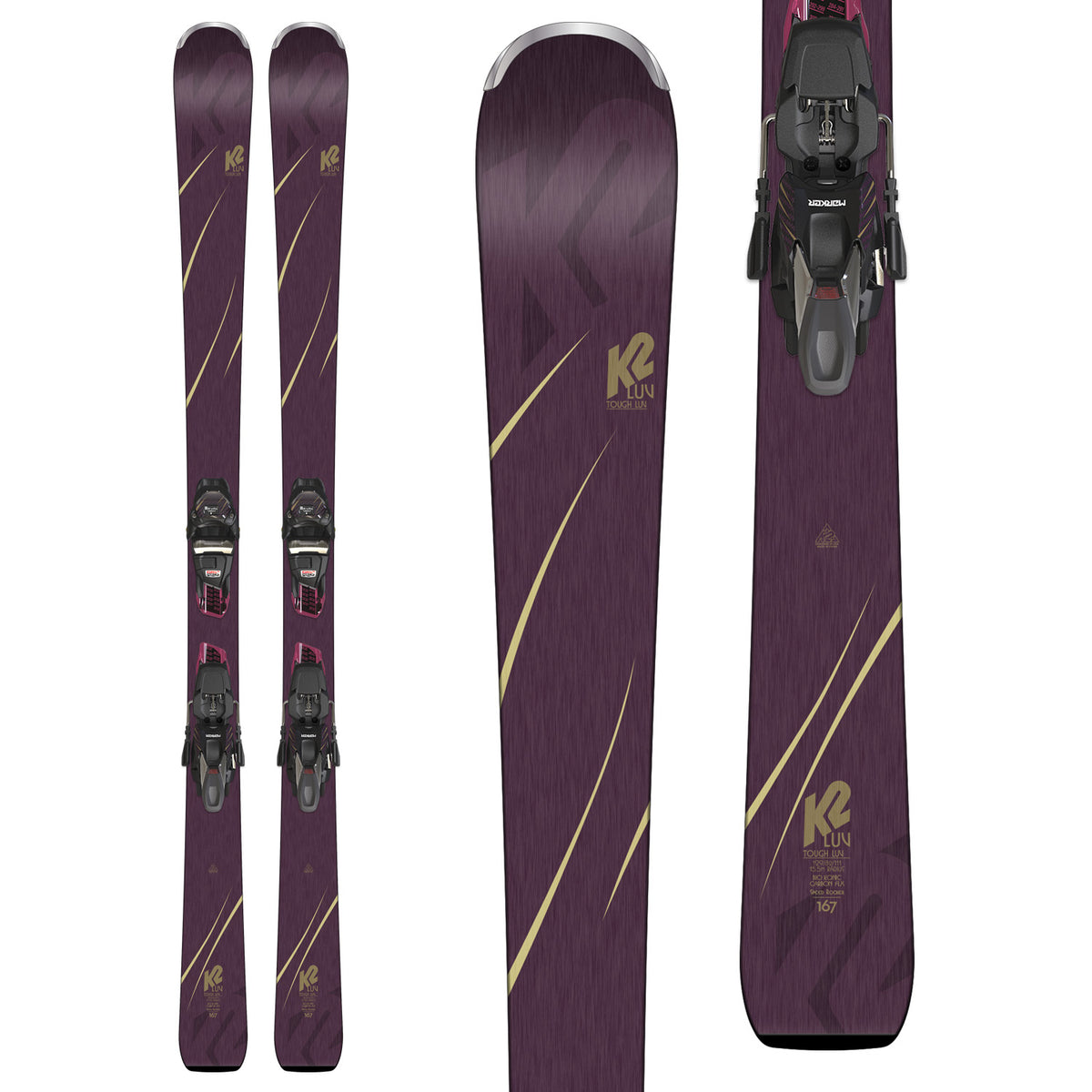 K2 Tough Luv Skis + ERC 11 TCX Light Bindings - Women's 2019
