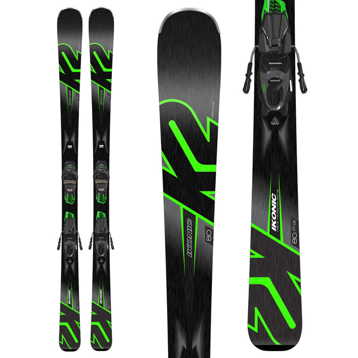 K2 Ikonic 80 Skis + M3 10 Compact Bindings 2019