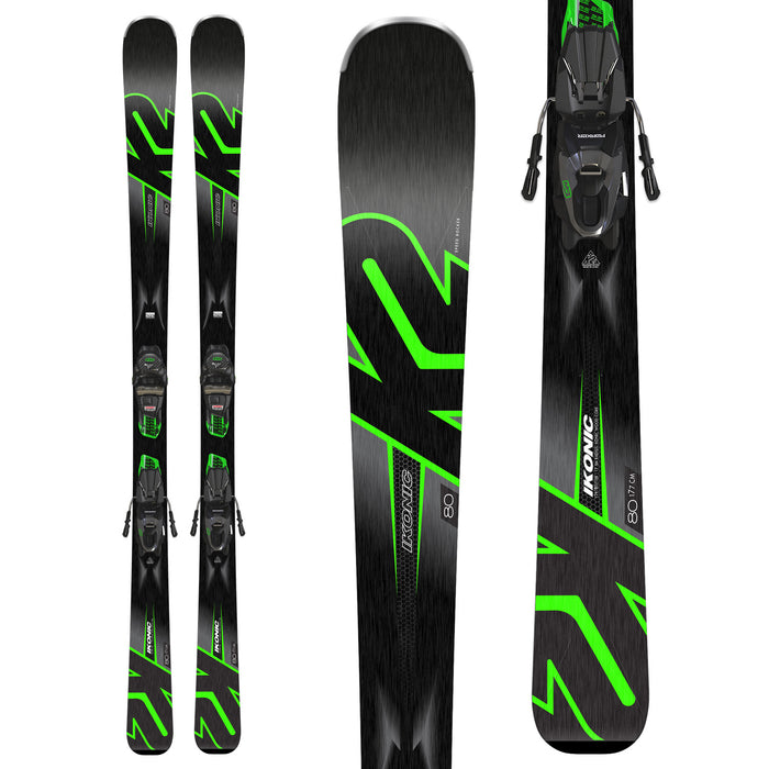 K2 Ikonic 80 Skis + M3 10 Compact Bindings 2019