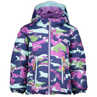 Obermeyer Cakewalk Jacket - Little Girls' Camo-Girl Purples Print::Camo-Girl Purples Print