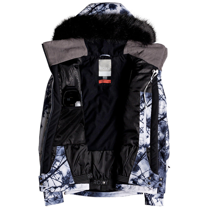 Roxy Jet Ski Premium Jacket - Women's Bright White - Pine Sky