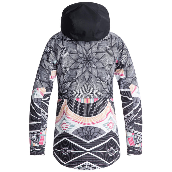Roxy Frozen Flow Jacket - Women's True Black - Pop Snow Stars