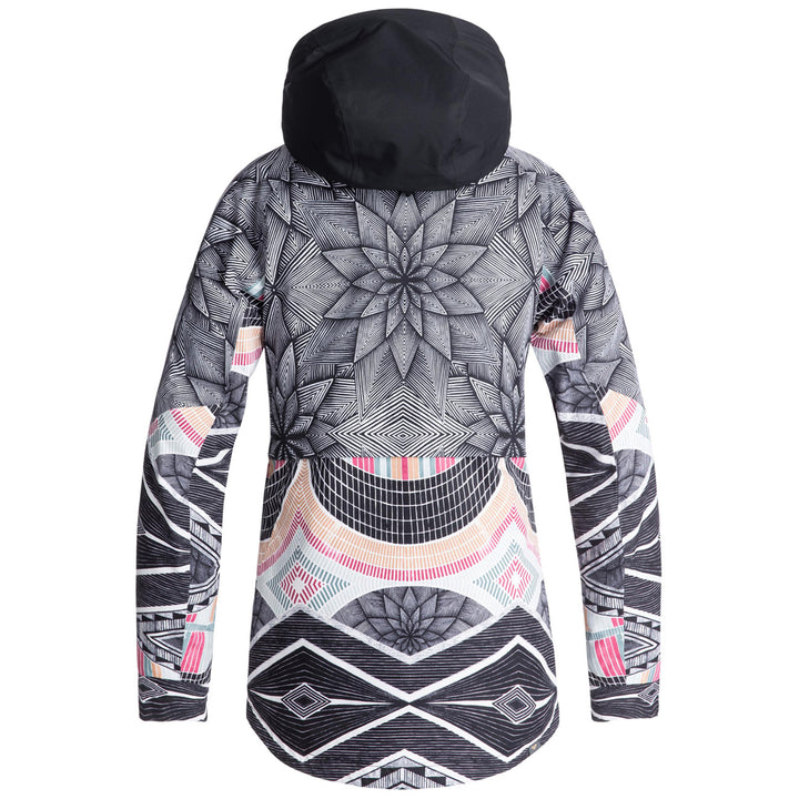 Roxy Frozen Flow Jacket - Women's True Black - Pop Snow Stars