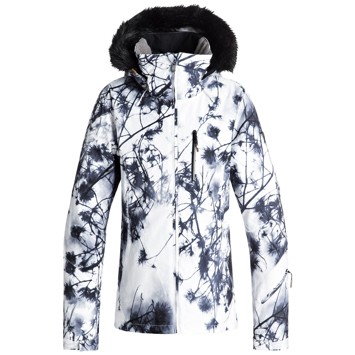 Roxy Jet Ski Premium Jacket - Women's Bright White - Pine Sky