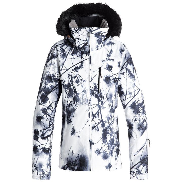 Roxy Jet Ski Premium Jacket - Women's Bright White - Pine Sky