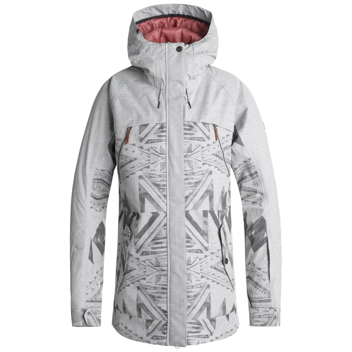 Roxy Tribe Jacket - Women's Warm Heather Grey - Matador Jacquard