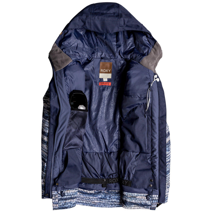 Roxy Ceder Jacket - Women's Crown Bue - Denim Stripes