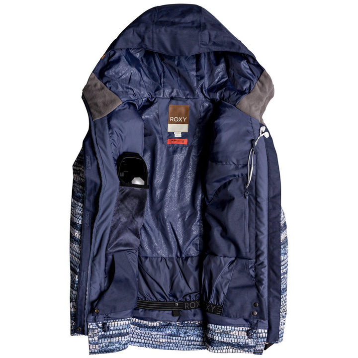 Roxy Ceder Jacket - Women's Crown Bue - Denim Stripes
