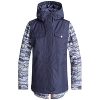 Roxy Ceder Jacket - Women's Crown Bue - Denim Stripes::Crown Bue - Denim Stripes
