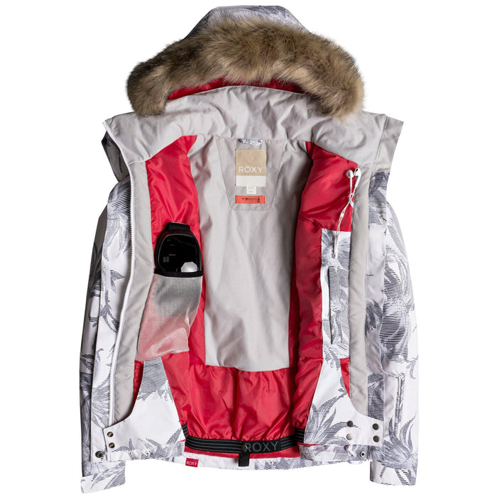 Roxy Jet Ski Jacket - Women's Bright White_Swell Flowers