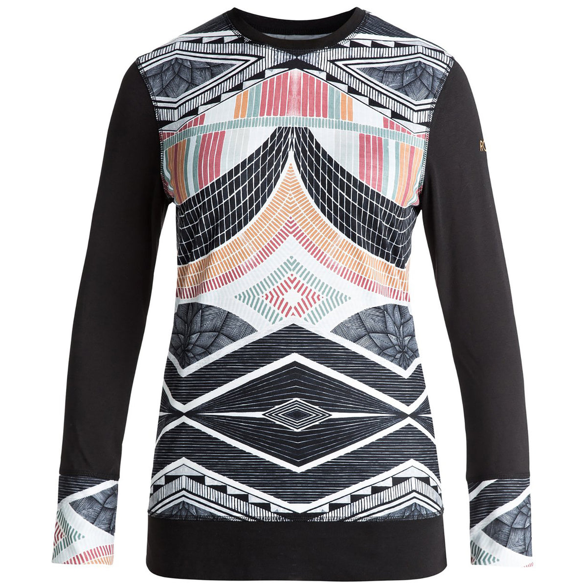 Roxy Daybreak Top - Women's True Black_Pop Snow Lines