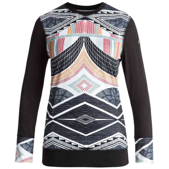 Roxy Daybreak Top - Women's True Black_Pop Snow Lines