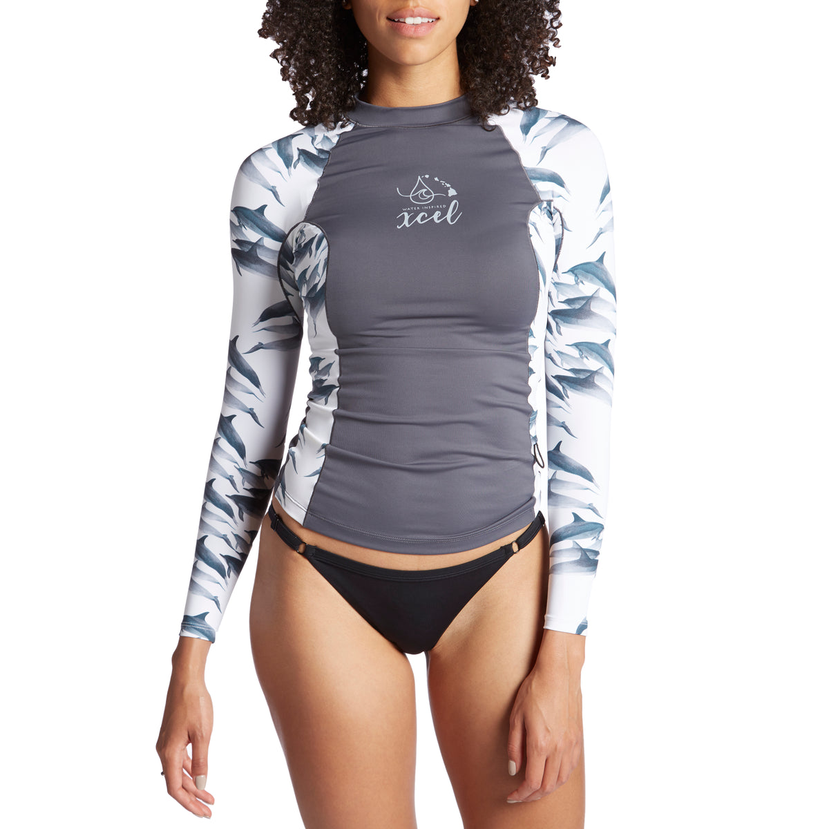 XCEL Ocean Ramsey Long Sleeve Top - Women's Gunmental/Dolphin