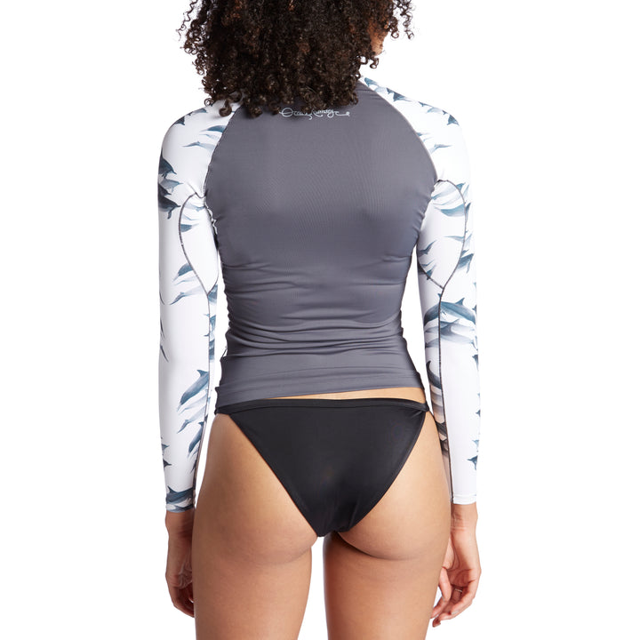 XCEL Ocean Ramsey Long Sleeve Top - Women's Gunmental/Dolphin