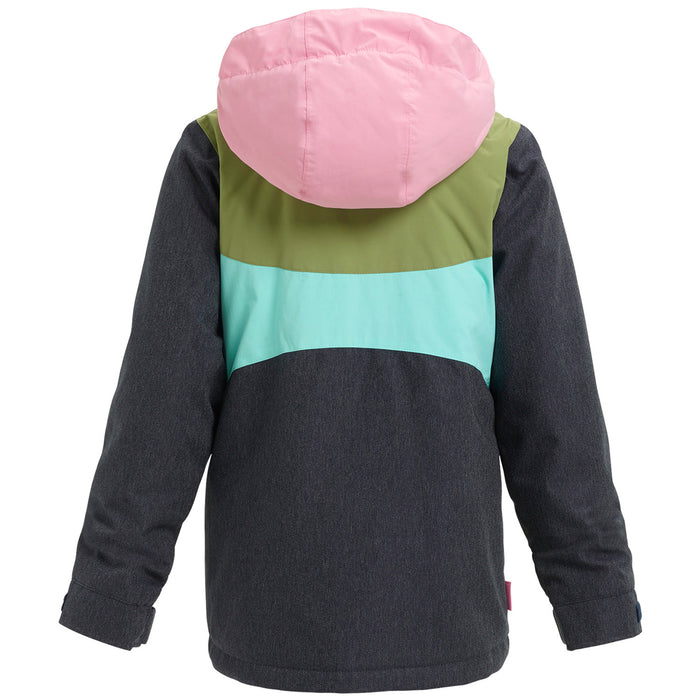 Burton Hart Jacket - Girls' Denim/Sea Pink/Mosstone/Aruba