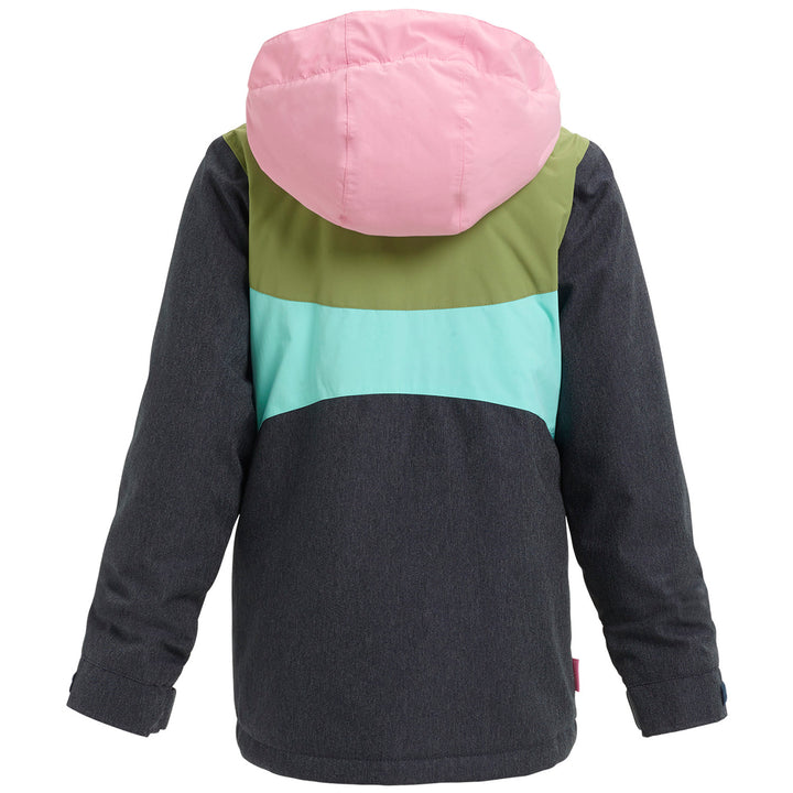 Burton Hart Jacket - Girls' Denim/Sea Pink/Mosstone/Aruba