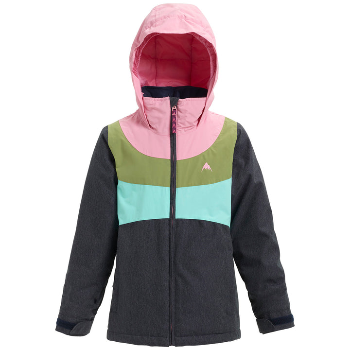 Burton Hart Jacket - Girls' Denim/Sea Pink/Mosstone/Aruba