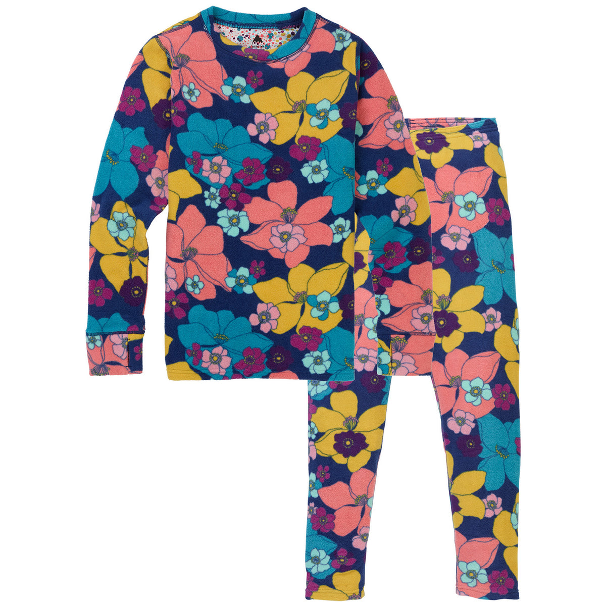 Burton Fleece Baselayer Set - Big Kids' Flowers!