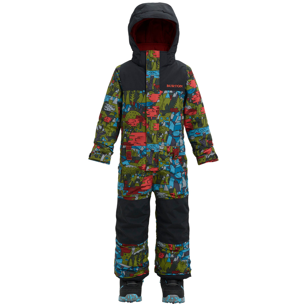 Burton Minishred Striker One-Piece - Little Boys' Neverending Story/True Black