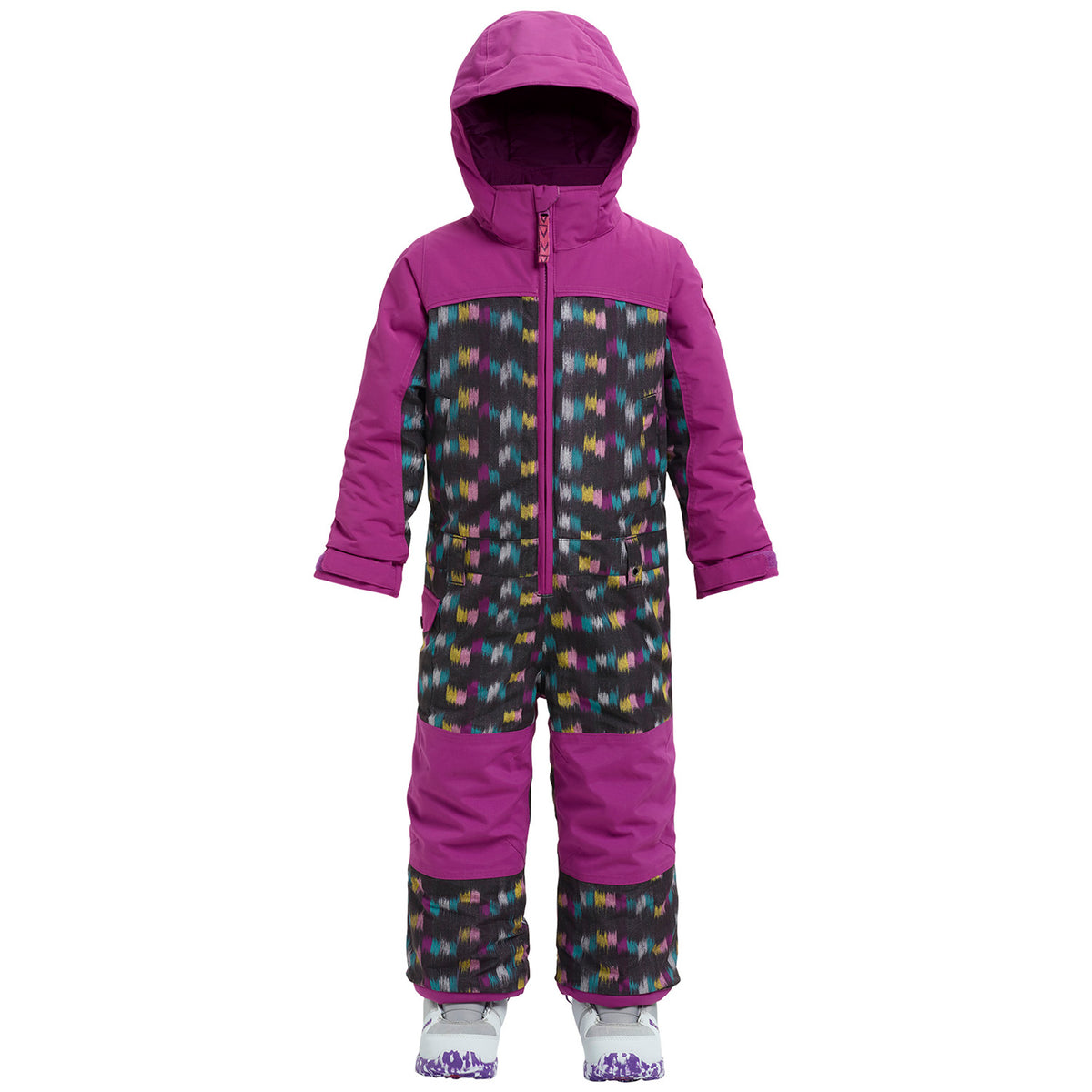 Burton Minishred Illusion One-Piece - Little Girls' Eye Cat/Grapeseed