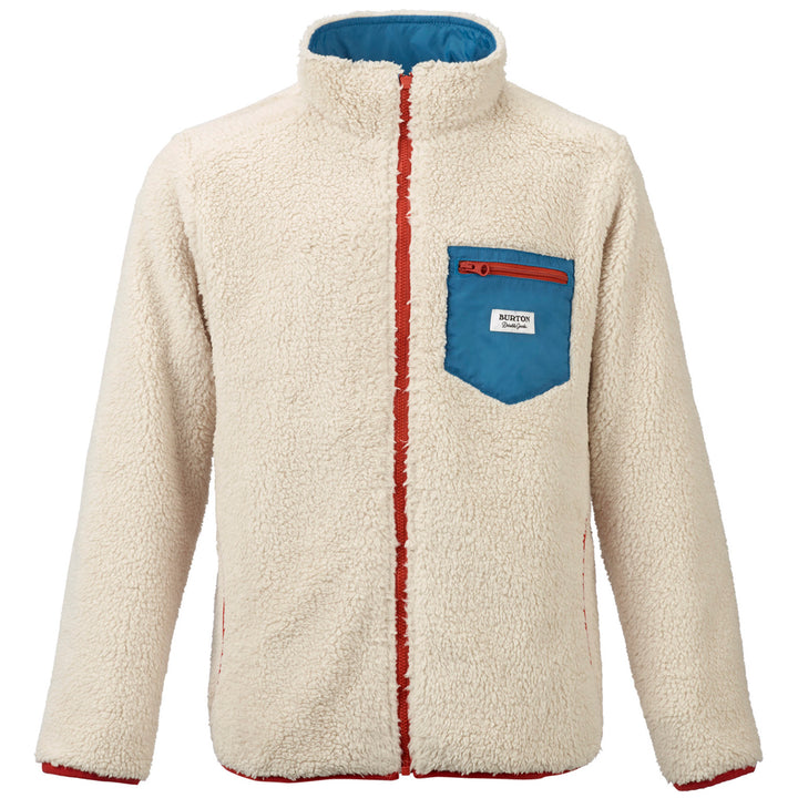 Burton Snooktwo Reversible Fleece Jacket - Big Boys' Celestial/Bone White